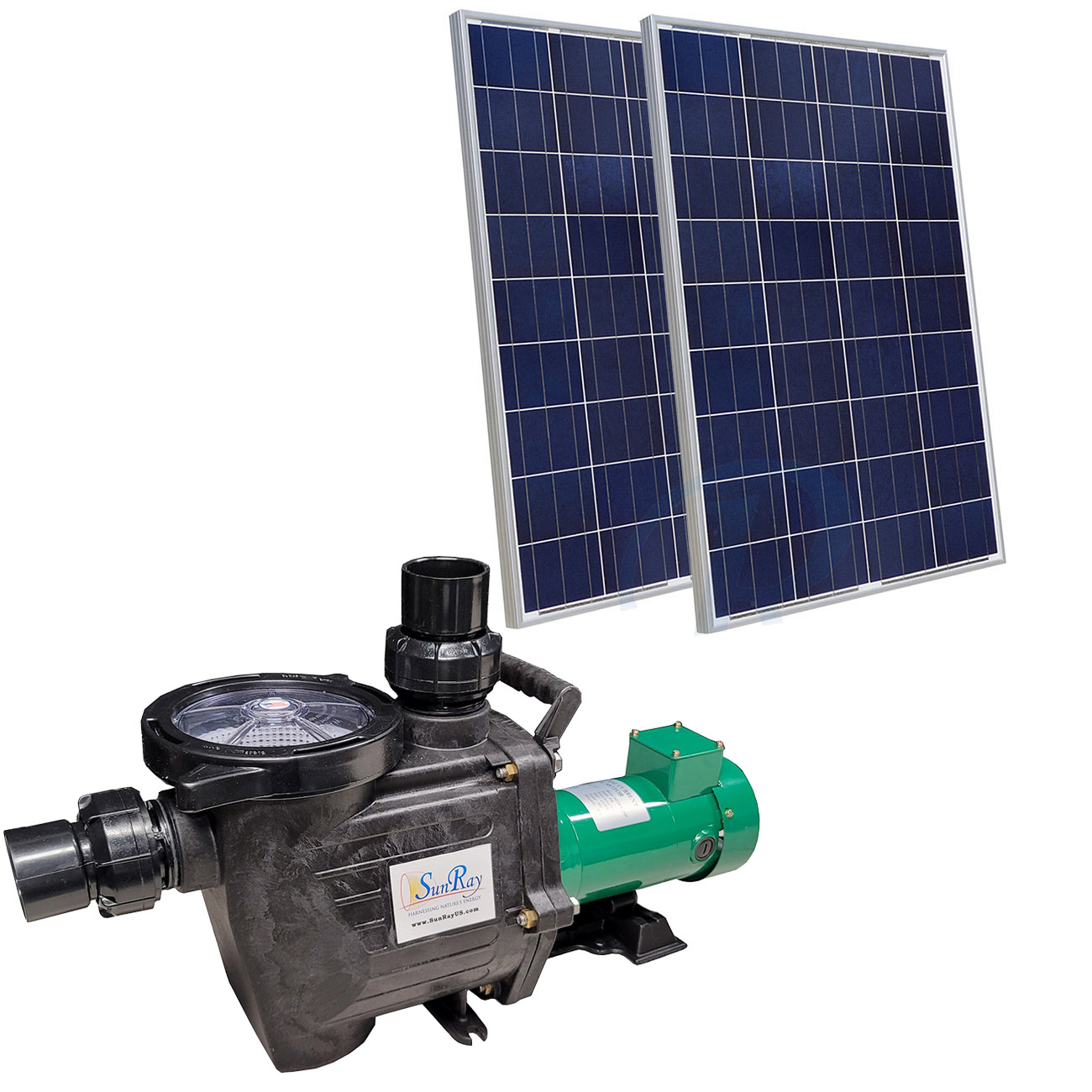 Solar Pool Filter Pump Systems with Controller SunRay without solar panels pond 